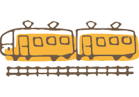 電車のイラスト